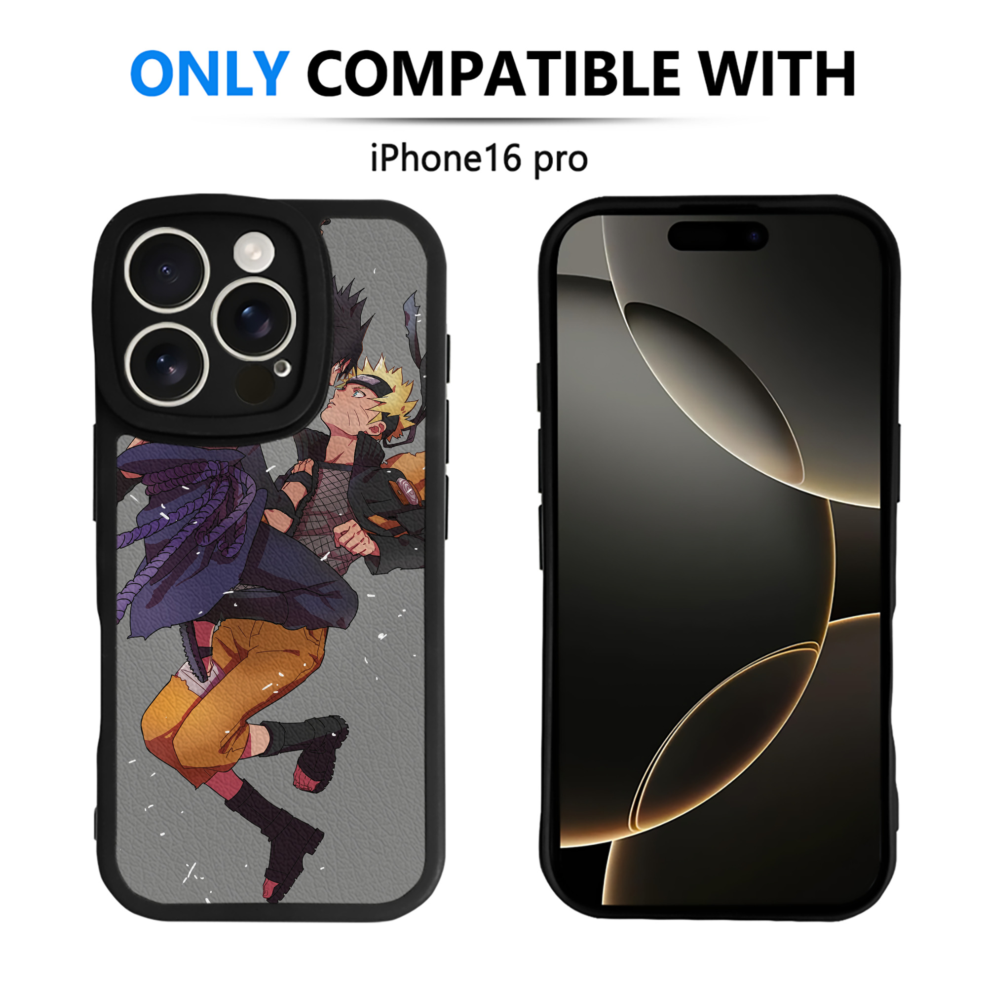 （画像用） NARUTO -ナルト- NARUTO -ナルト- 疾風伝 【iPhone 16シリーズ対応】シリコンスマホケース（レザー調） 材質：シリコン